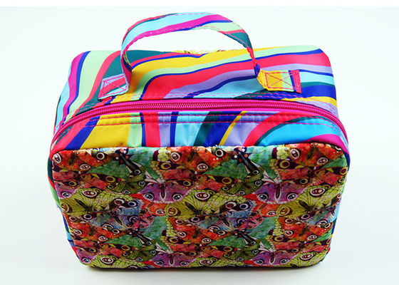 Multicoloured Women'S Travel Cosmetic Bag With Large Main Compartment