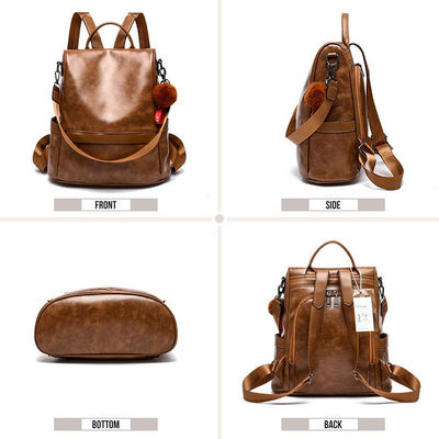 Canvas Anti Theft Backpacks Women'S Purse Fashion 30 Litre Laptop Backpack