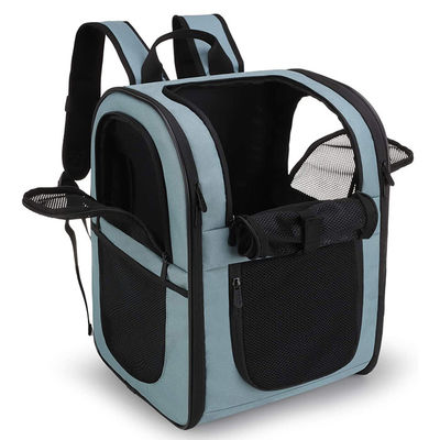 Cushioned Back Pet Carrier Backpacks / Zip Solid Small Animal Carrier Backpack With Windows