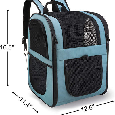 Cushioned Back Pet Carrier Backpacks / Zip Solid Small Animal Carrier Backpack With Windows