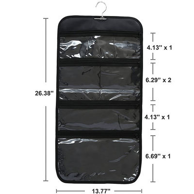 Flodable Clear Hanging Packing Organizer Wet Condition over the door pocket organizer