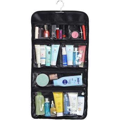 Flodable Clear Hanging Packing Organizer Wet Condition over the door pocket organizer