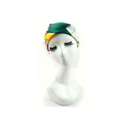 Lightweight Breathable Head Wraps Satin Large Square Head Scarves Silk Like Neck