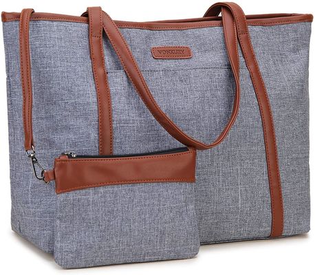 15.6 Inch Large Laptop Tote Bag Purse Work Bag For Women Multiple Compartments 50kg