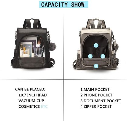 Women Anti Theft Backpacks Waterproof Nylon Fashion Lightweight Travel Shoulder Bag