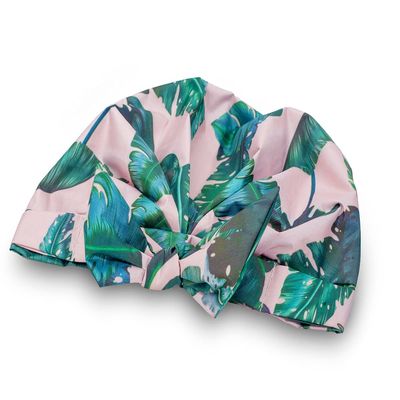 Auban Oversized Reusable Shower Cap Ribbon Bow Large Moldproof