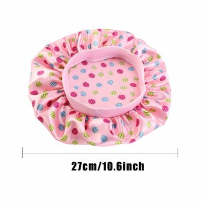 Satin Wide Band Silk Bonnet Kids Children Night Sleep Cap Toddler Hair Bonnet For Sleeping