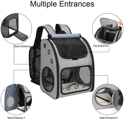 Expandable Dog Pet Carrier Backpacks 25 Lbs For Hiking