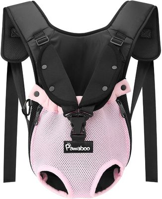 Adjustable Front Dog Carrier Backpack Leg Out Pet Travel Organizer Bag Polyester Fiber