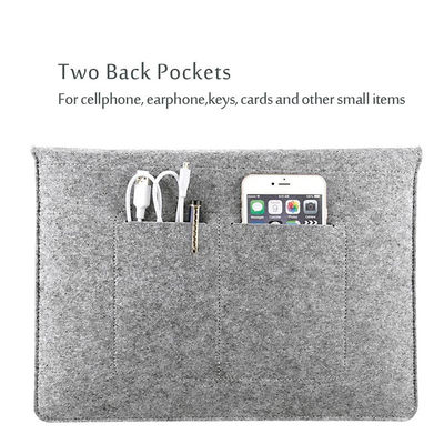 Extra Storage Felt Laptop Sleeves For MacBook Pro MacBook Air HP Dell Lenovo Notebook