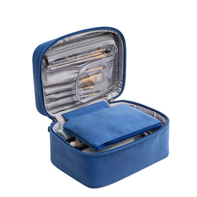 Travel Cosmetic Makeup Bags Lightweight Large Capacity Waterproof 2 In 1 Makeup Case