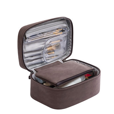 Travel Cosmetic Makeup Bags Lightweight Large Capacity Waterproof 2 In 1 Makeup Case