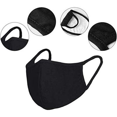 5 Pcs Antibacterial Face Mask Reusable Cotton Face Masks Washable Fabric For Adults Men