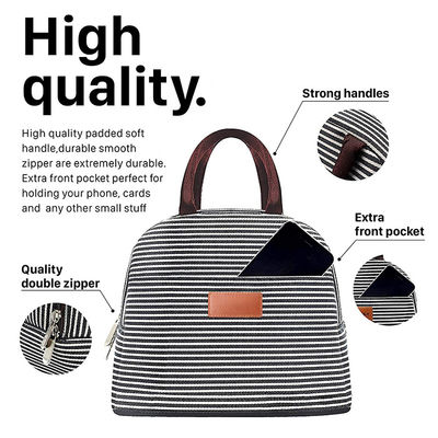 600D Oxford Stylish Lunch Bags For Work / Customized Insulated Lunch Container