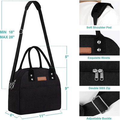 Cooler Reusable Lunch Bags Portable Insulated Lunch Box For Office Freezable