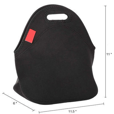 Thick Reusable Lunch Bags Neoprene Insulated Thermal Insulated Lunch Bag With Zipper