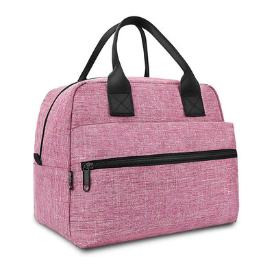 Pink Insulated Lunch Bag For Women Large Box  Reusable Lunch Boxes Cooler Tote
