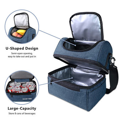 14 Cans 12L Soft Cooler Lunch Bag Travel Insulated Leak Proof Lunch Box Tote