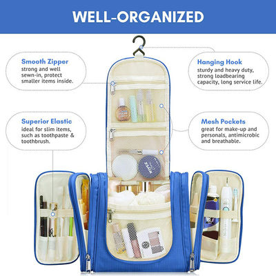 Extra Large Toiletry Makeup Bag For Women And Men Heavy Duty Travel Bag 420D Nylon Oxford