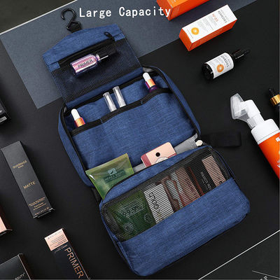 Oxford Mens Leather Shaving Bag Waterproof Hanging Toiletry Bag
