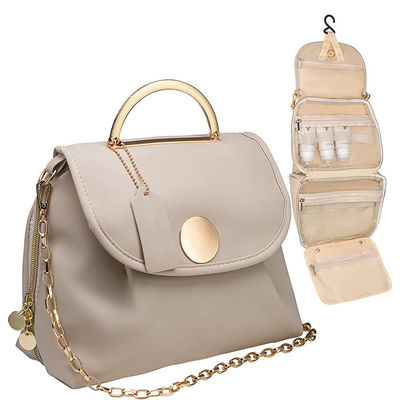 Fashionable Stylish Cosmetic Bags For Women PU Travel Size Toiletries Kit