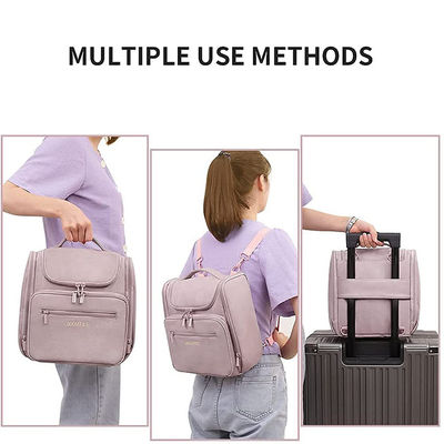 OEM Large Toiletry Bag For Women And Men Hanging Leather Travel Makeup Bag