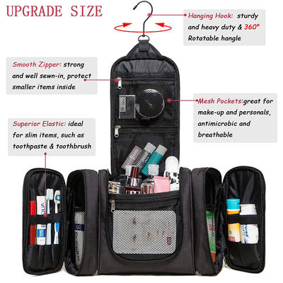 TB21018 Oxford Extra Large Hanging Toiletry Bag / 3 In 1 Travel Makeup Bag