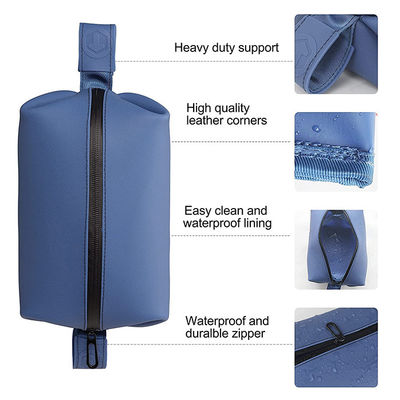 TB21025 Silicone Toiletry Bag , Zip Travel Shaving Kit Bag