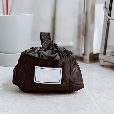 Protable Travel Cosmetic Bag For Women Quick-Pull Drawstring Accessories Organizer