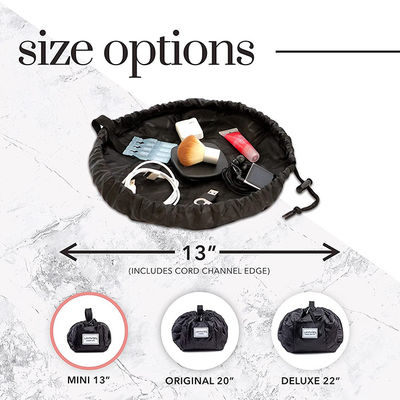 Protable Travel Cosmetic Bag For Women Quick-Pull Drawstring Accessories Organizer