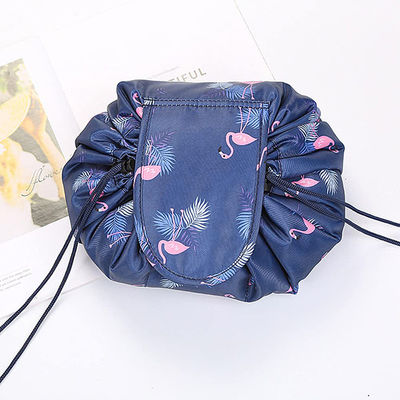 Quick Pull Travel Cosmetic Makeup Bags Protable Waterproof Drawstring Toiletry Bag