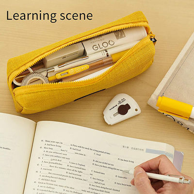 OEM Small Zipper Pencil Cases Student Blank Canvas Pencil Case
