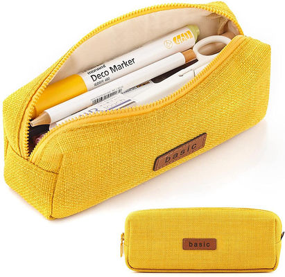 OEM Small Zipper Pencil Cases Student Blank Canvas Pencil Case