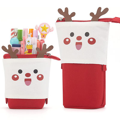 Cute Stand Up Pencil Pouch / Telescopic Pencil Case Holder Gifts For Teen