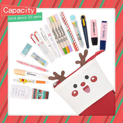 Cute Stand Up Pencil Pouch / Telescopic Pencil Case Holder Gifts For Teen