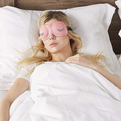 Ultralight Satin Eye Cover Comfortable Contoured Travel Sleep Eye Mask