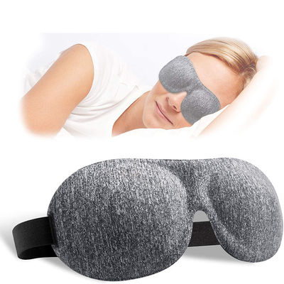 Super Soft Polyester 3D Eye Cover Contoured Sleep Eye Mask With Adjustable Straps