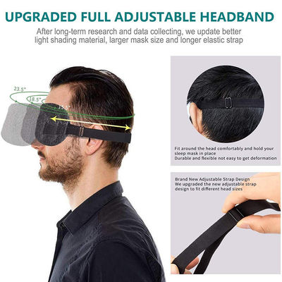 Super Soft Polyester 3D Eye Cover Contoured Sleep Eye Mask With Adjustable Straps
