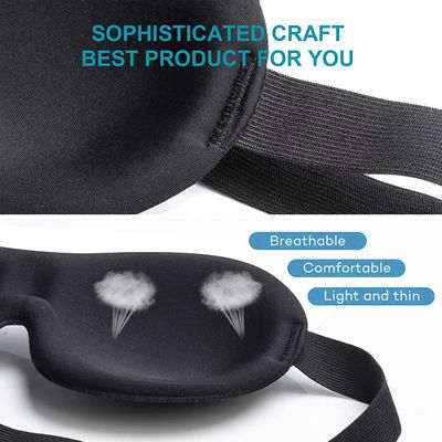 Super Soft Polyester 3D Eye Cover Contoured Sleep Eye Mask With Adjustable Straps