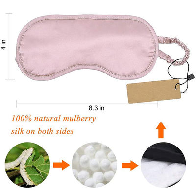 Silk Satin Eye Cover Elastic Soft Night Eye Shades ODM Customized
