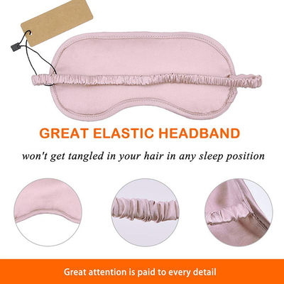 Silk Satin Eye Cover Elastic Soft Night Eye Shades ODM Customized