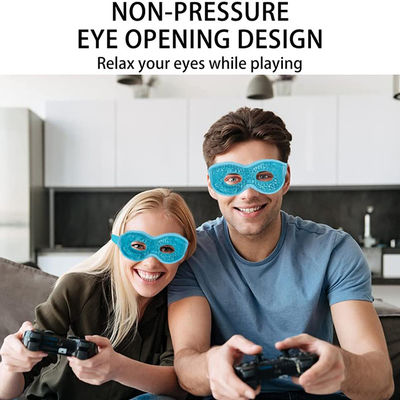 Plush Backing Cooling Eye Mask , Reusable Gel Eye Mask For Sleeping