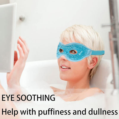 Plush Backing Cooling Eye Mask , Reusable Gel Eye Mask For Sleeping