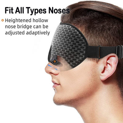 Light Blocking Satin Eye Cover For Men Women Customized  3D Contoured Cup Sleeping Mask