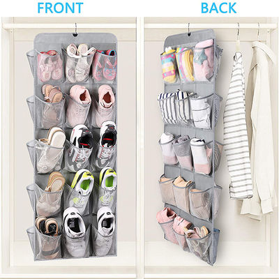 Rotating 30 Pocket Hanging Organizer / Dual Sided over the door shoe organizer Closet