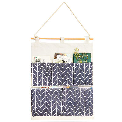 Wall over door storage pockets Closet Hanging Storage Bag Organizer Linen Cotton