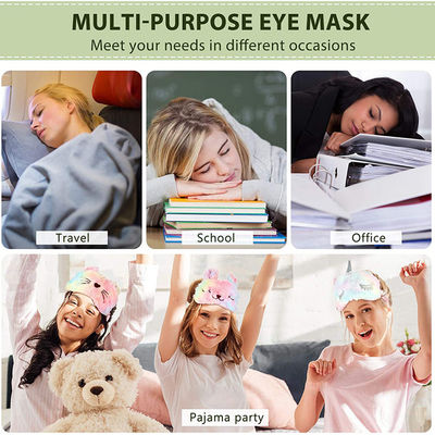 Plush Night Sleeping Eye Cover Cat Unicorn Eye Blindfold For Sleeping OEM