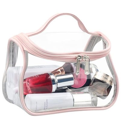 Glitter Heavy Duty Clear Tote Bag Waterproof PVC Transparent Makeup Bag Organizer Travel