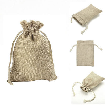 Cosmetic Jewelry Makeup Sack Bag Burlap Bags 4X6 With Drawstring And Cotton Lining