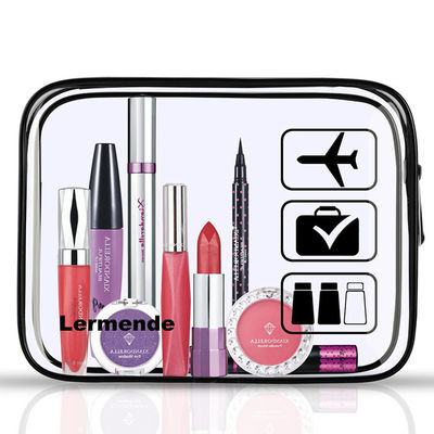 PVC Makeup Zipper Pouch Tsa Approved Clear Toiletry Bag On Airport Airline